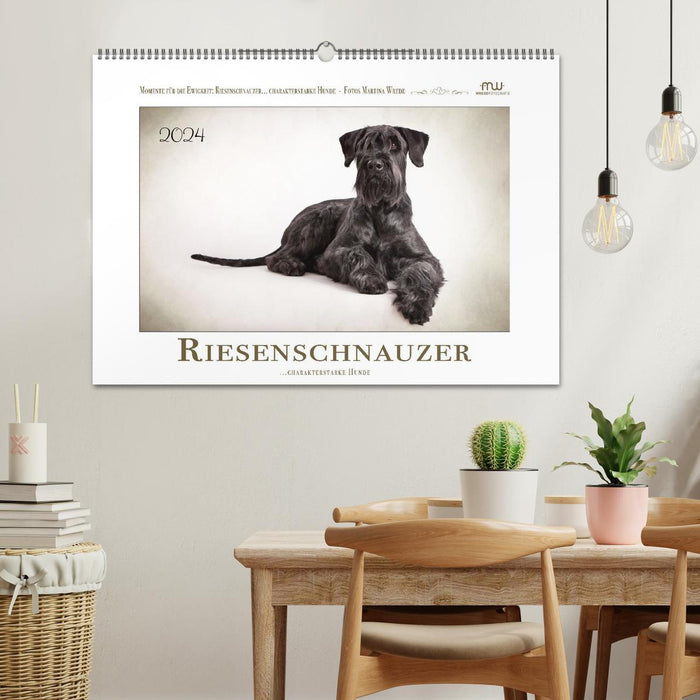 Riesenschnauzer... charakterstarke Hunde (CALVENDO Wandkalender 2024)