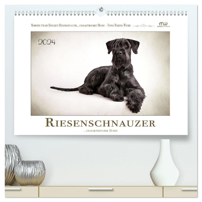 Riesenschnauzer... charakterstarke Hunde (CALVENDO Premium Wandkalender 2024)