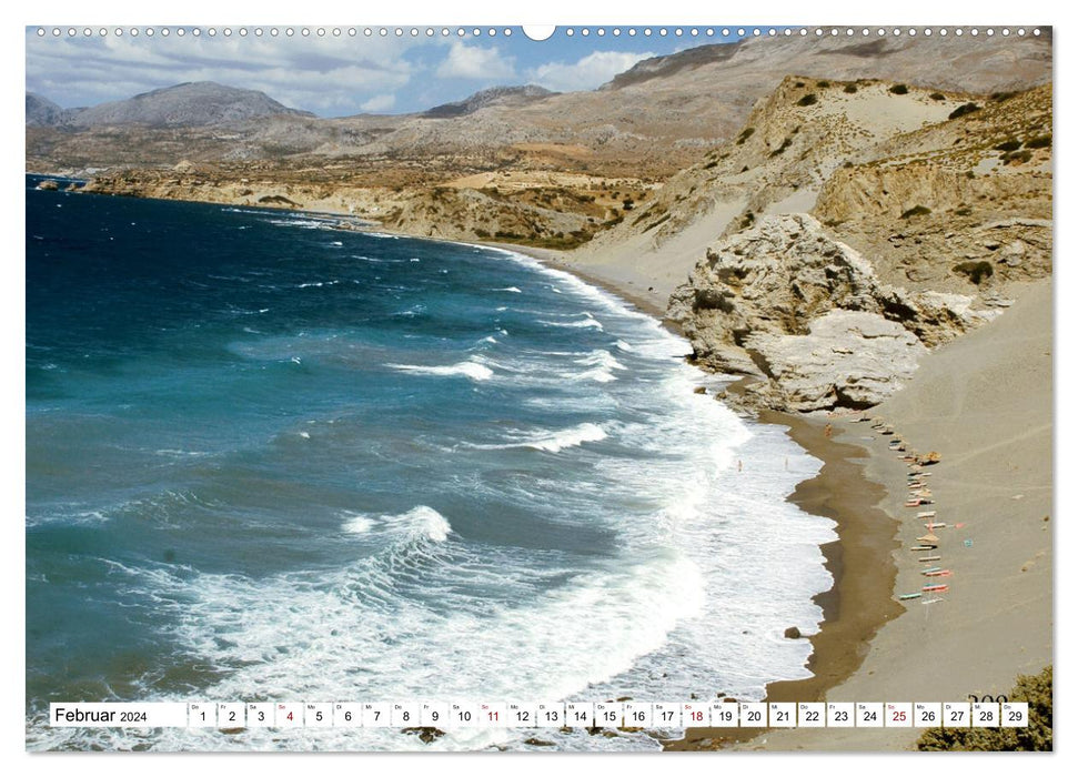 Traumstrände auf Kreta (CALVENDO Wandkalender 2024)