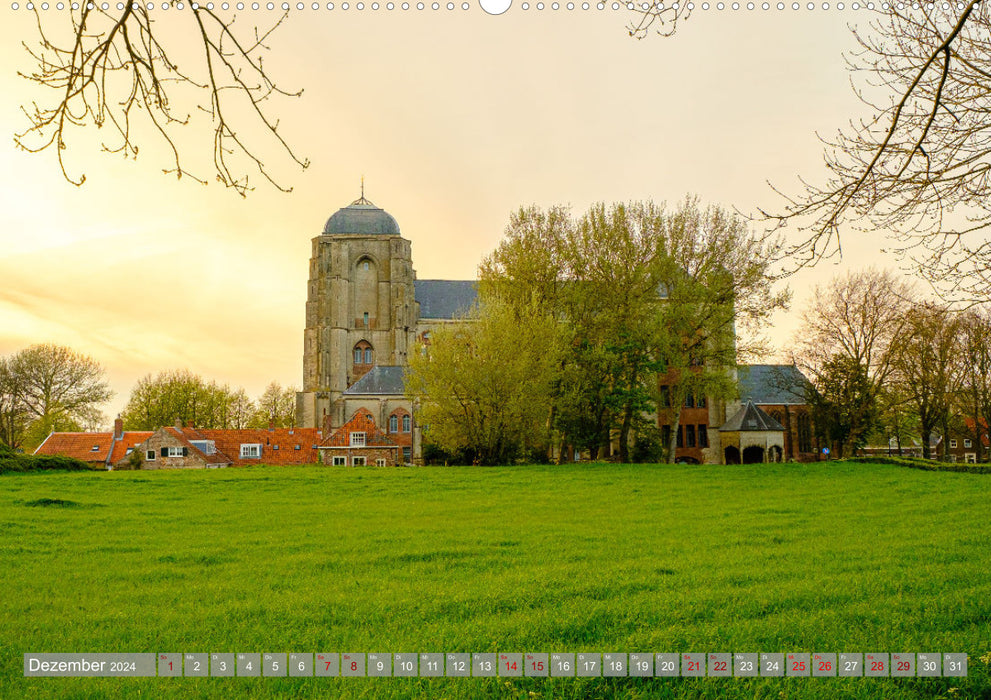 Ein Blick auf Veere in Zeeland (CALVENDO Premium Wandkalender 2024)
