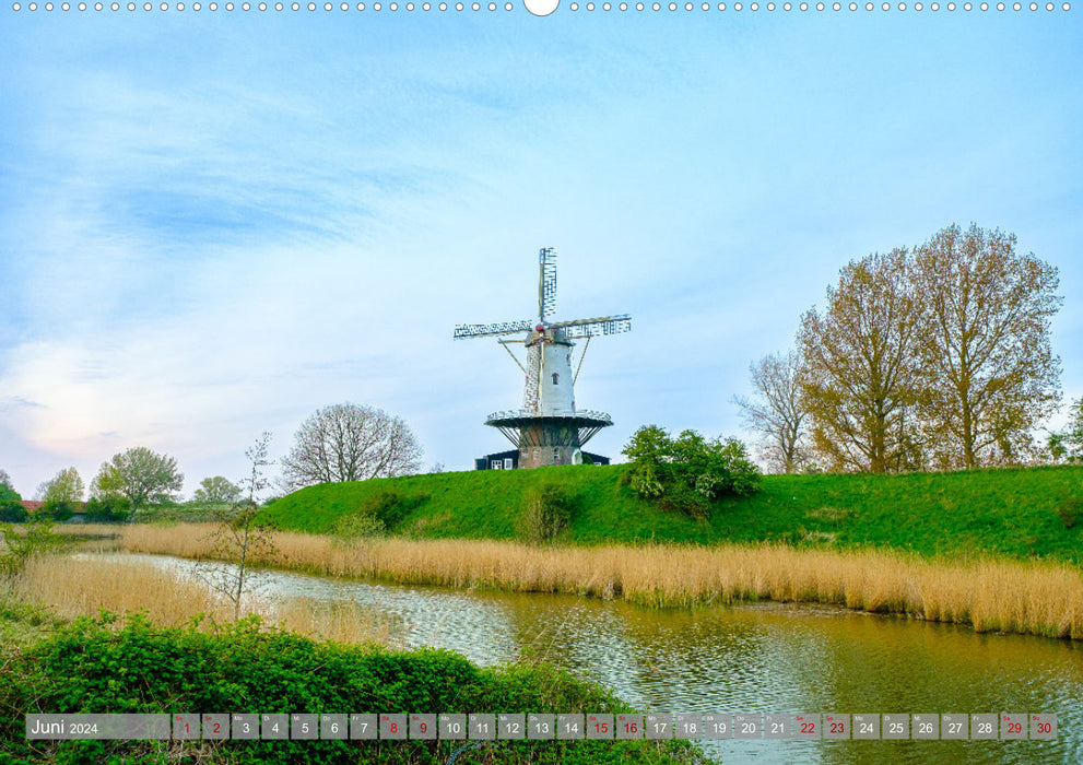 Ein Blick auf Veere in Zeeland (CALVENDO Premium Wandkalender 2024)