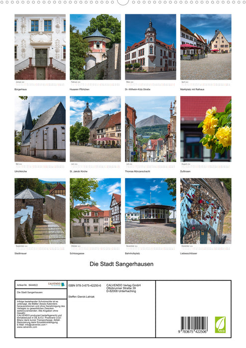 Die Stadt Sangerhausen (CALVENDO Premium Wandkalender 2024)