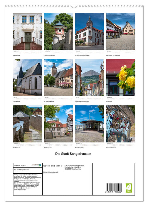 La ville de Sangerhausen (Calendrier mural CALVENDO Premium 2024) 