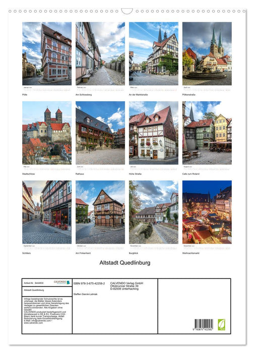 Altstadt Quedlinburg (CALVENDO Wandkalender 2024)