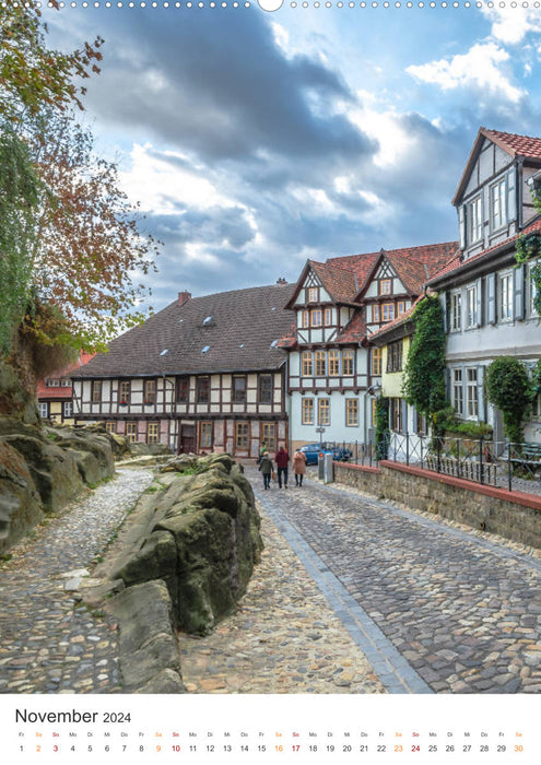 Altstadt Quedlinburg (CALVENDO Premium Wandkalender 2024)