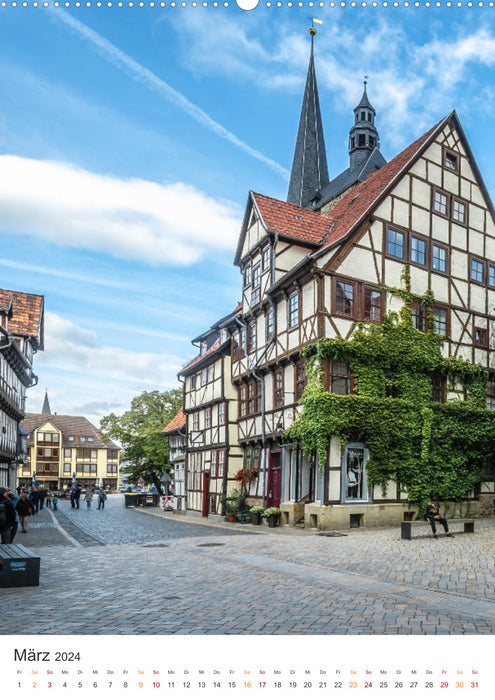 Altstadt Quedlinburg (CALVENDO Premium Wandkalender 2024)