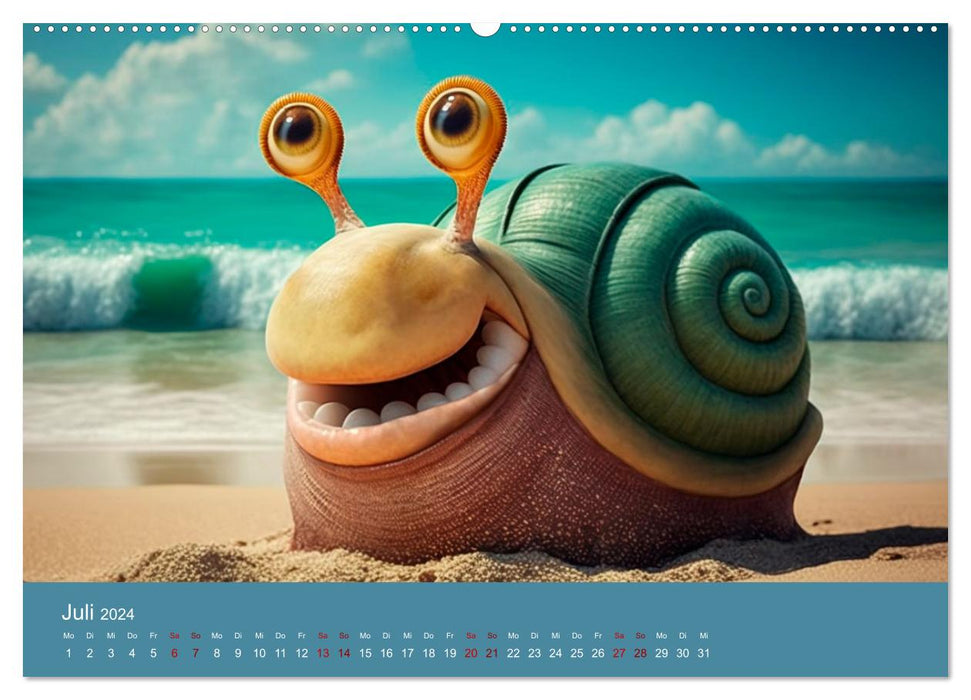 Slowness that enchants. The year in slow motion. (CALVENDO Premium Wall Calendar 2024) 