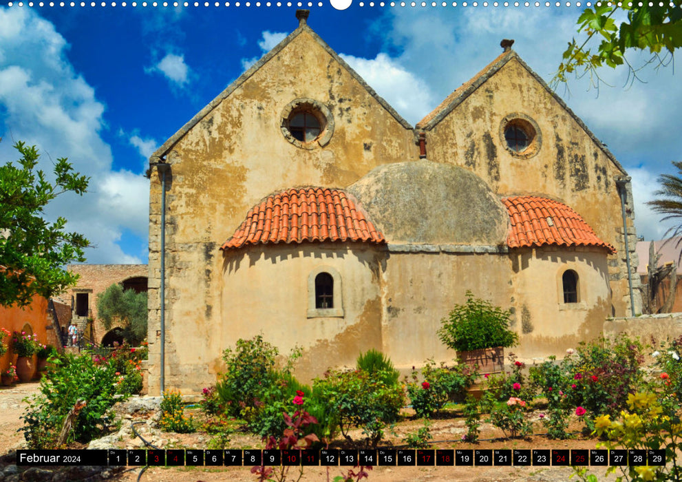 Klöster und Kirchen auf Kreta (CALVENDO Wandkalender 2024)