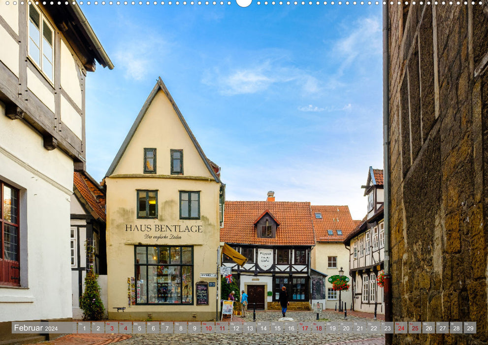 Ein Blick auf die Hansestadt Minden (CALVENDO Premium Wandkalender 2024)