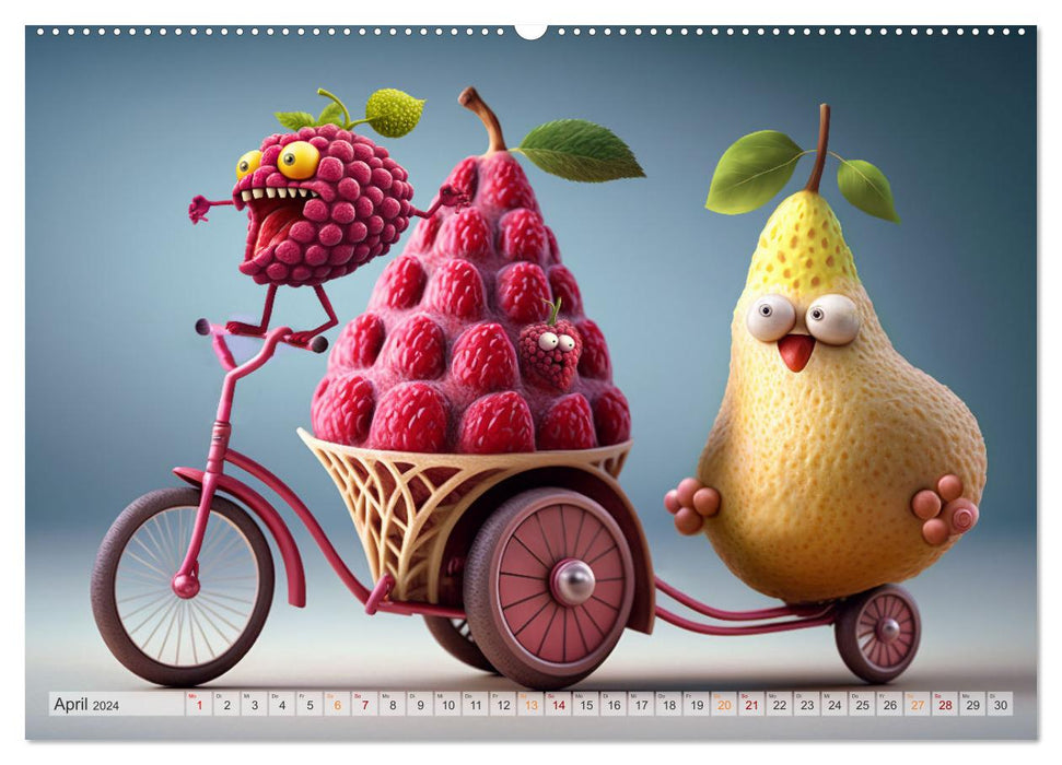 Fetzige Früchte (CALVENDO Premium Wandkalender 2024)