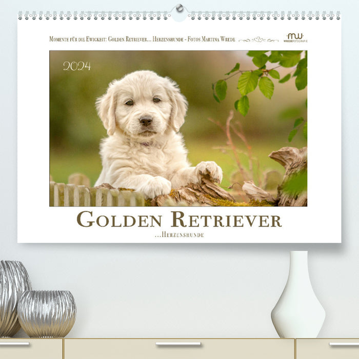 Golden Retriever... Herzenshunde (CALVENDO Premium Wandkalender 2024)