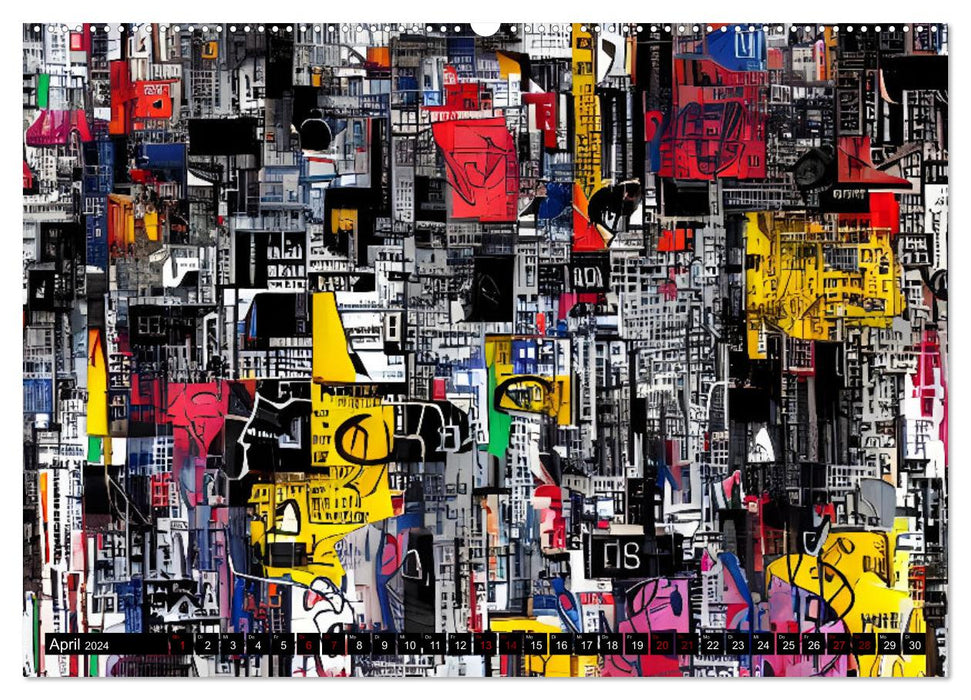 Abstrakt color Art (CALVENDO Premium Wandkalender 2024)