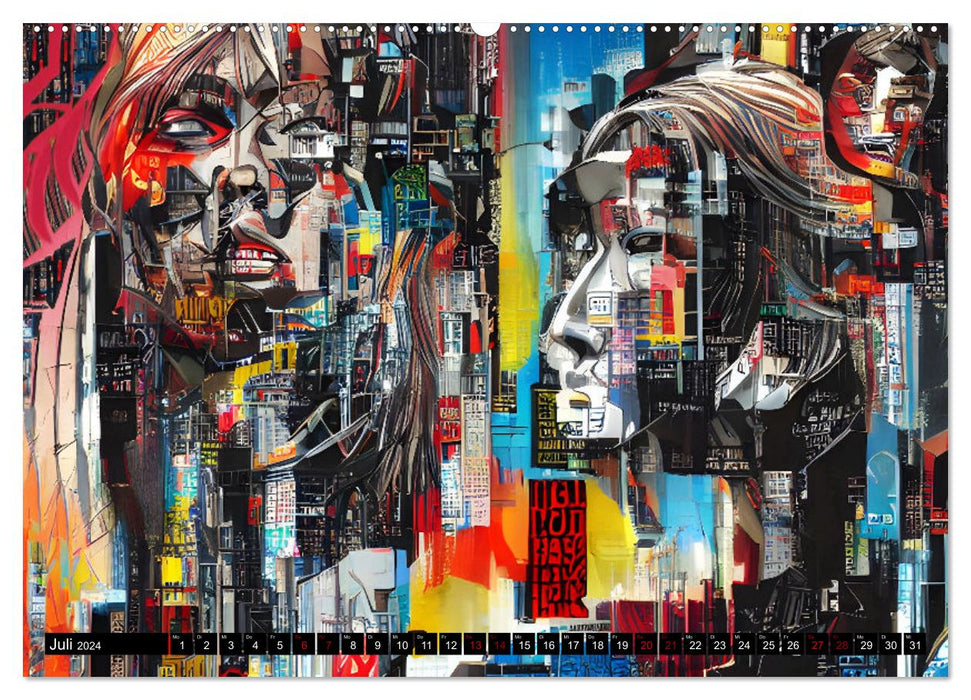 Abstrakt color Art (CALVENDO Premium Wandkalender 2024)