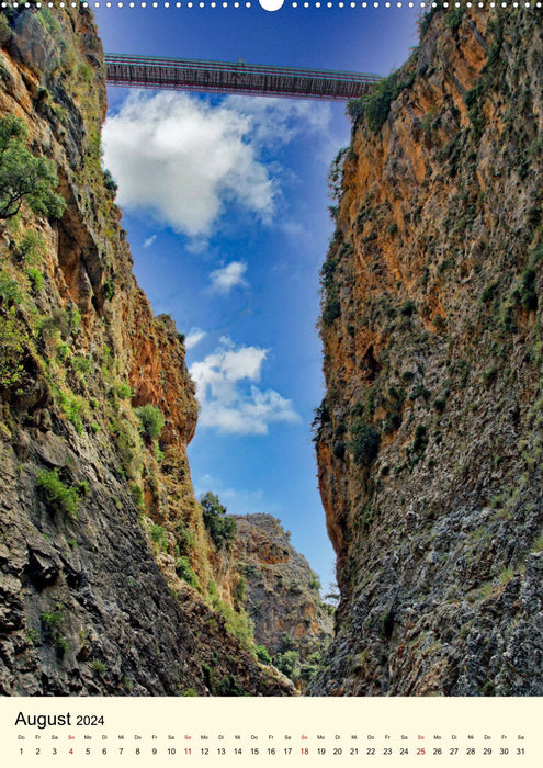 Gorges on Crete (CALVENDO Premium Wall Calendar 2024) 