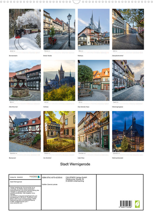 Stadt Wernigerode (CALVENDO Wandkalender 2024)