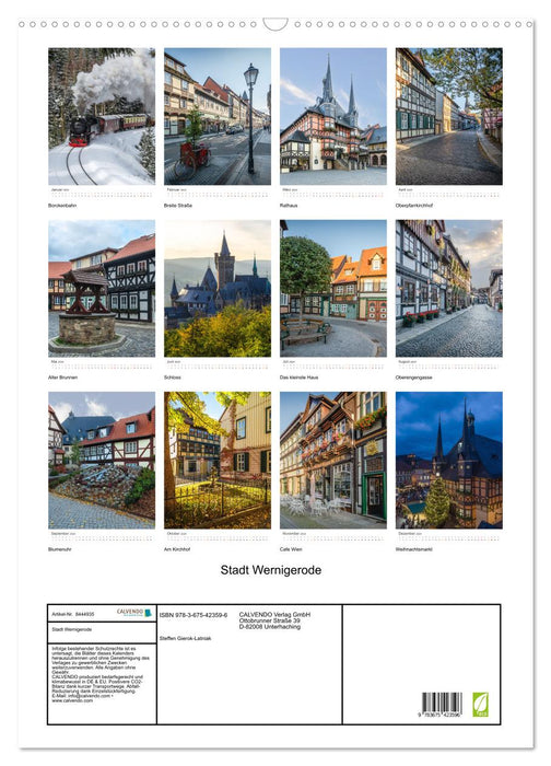 Stadt Wernigerode (CALVENDO Wandkalender 2024)