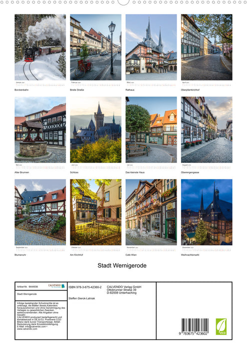 City of Wernigerode (CALVENDO Premium Wall Calendar 2024) 