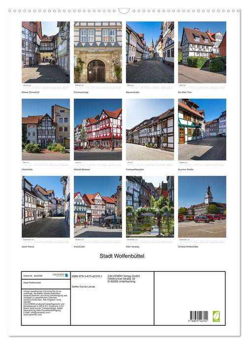 Stadt Wolfenbüttel (CALVENDO Wandkalender 2024)