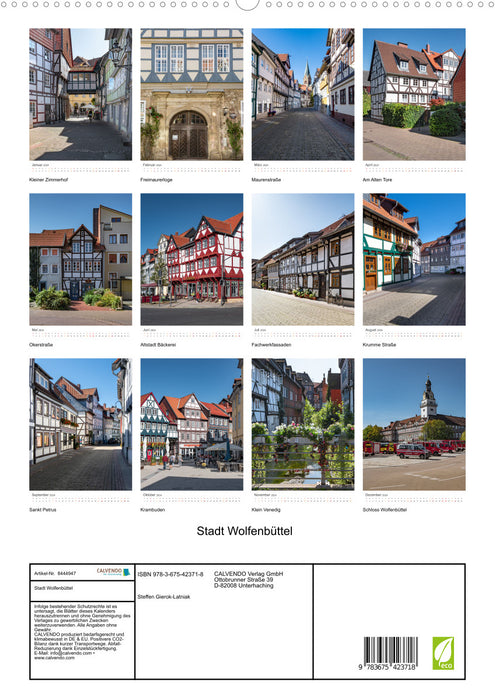 Stadt Wolfenbüttel (CALVENDO Premium Wandkalender 2024)