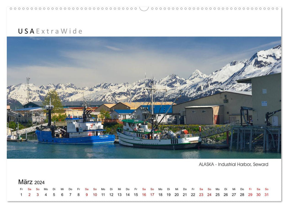 Entdeckungsreise durch ALASKA Panoramabilder (CALVENDO Wandkalender 2024)