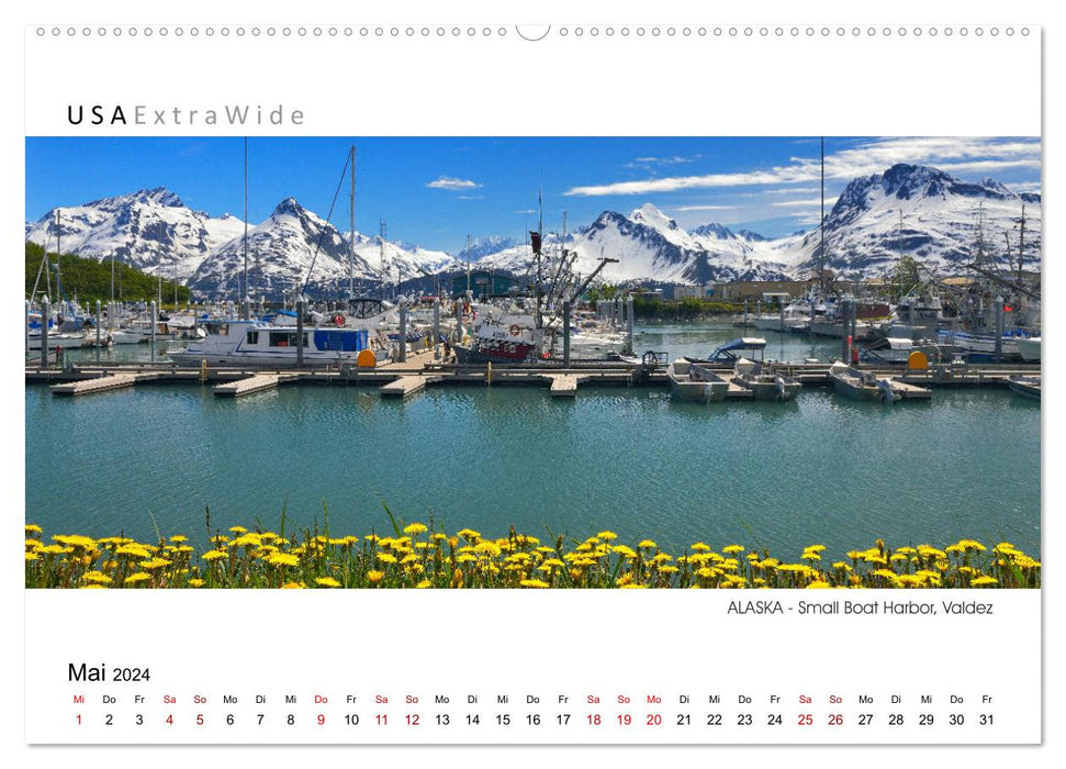 Entdeckungsreise durch ALASKA Panoramabilder (CALVENDO Wandkalender 2024)