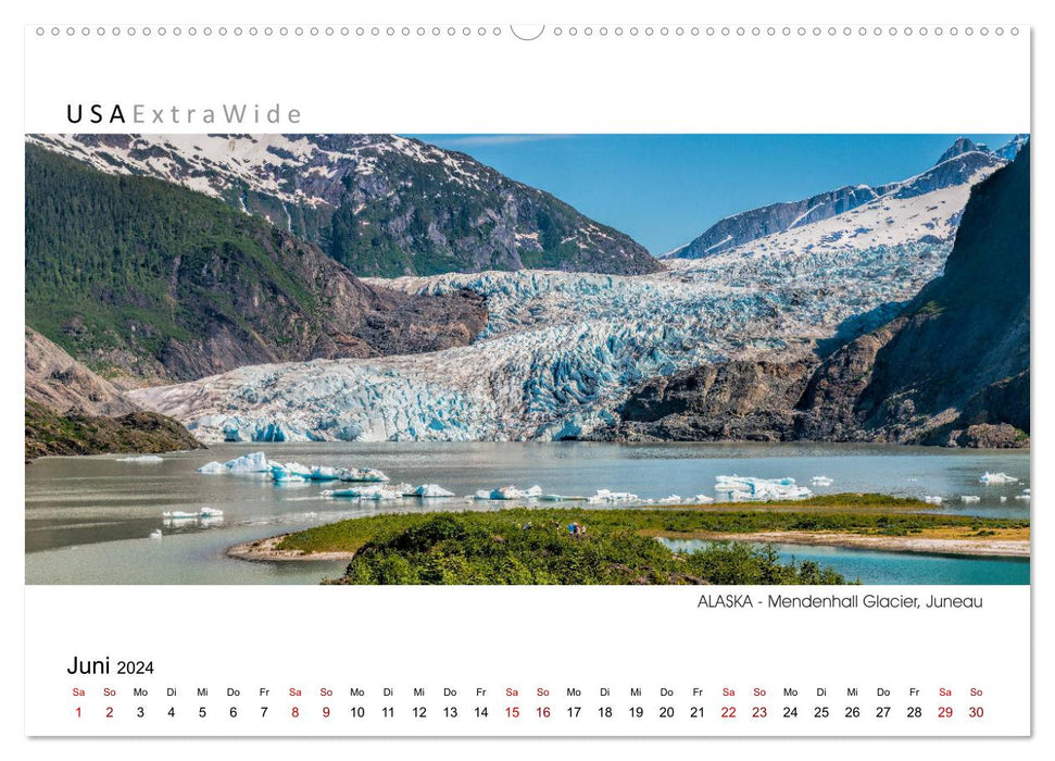 Entdeckungsreise durch ALASKA Panoramabilder (CALVENDO Wandkalender 2024)