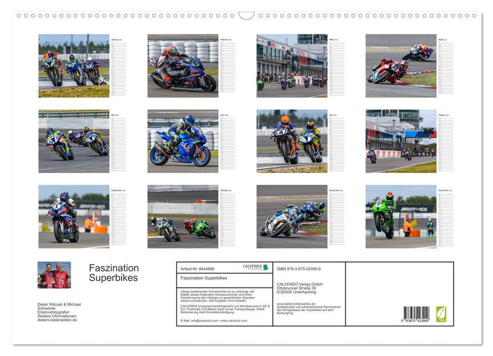 Faszination Superbikes (CALVENDO Wandkalender 2024)