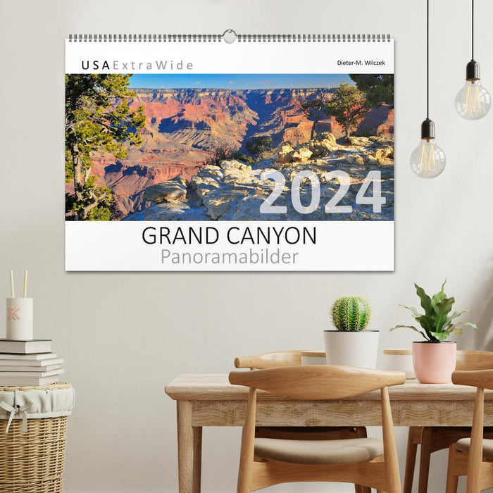 GRAND CANYON panoramic pictures (CALVENDO wall calendar 2024) 