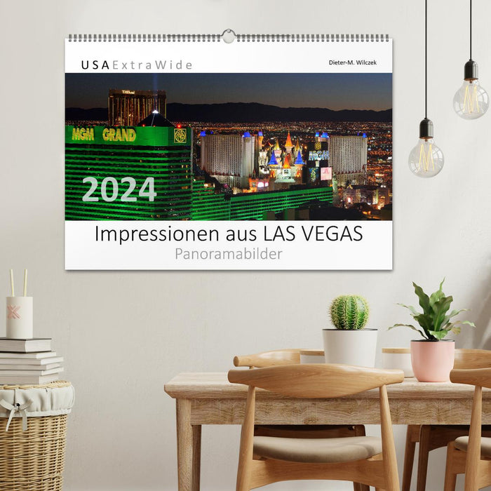 Impressionen aus LAS VEGAS Panoramabilder (CALVENDO Wandkalender 2024)