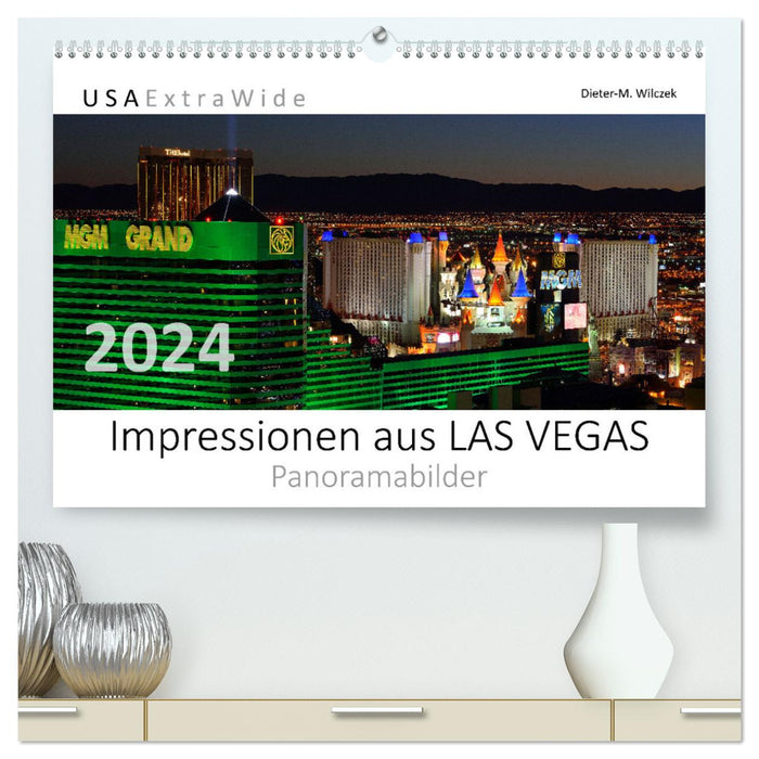 Impressionen aus LAS VEGAS Panoramabilder (CALVENDO Premium Wandkalender 2024)