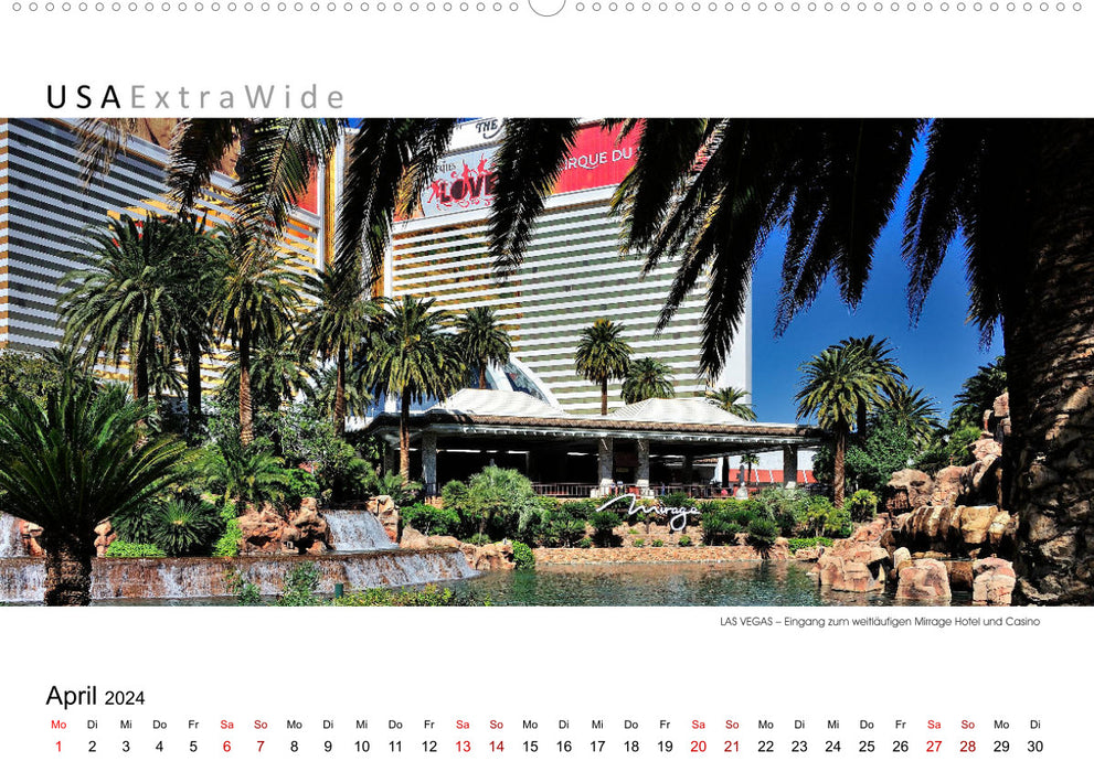 Impressionen aus LAS VEGAS Panoramabilder (CALVENDO Premium Wandkalender 2024)