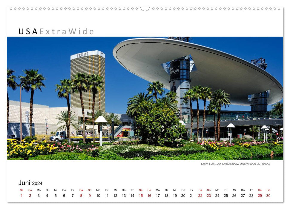 Impressionen aus LAS VEGAS Panoramabilder (CALVENDO Premium Wandkalender 2024)