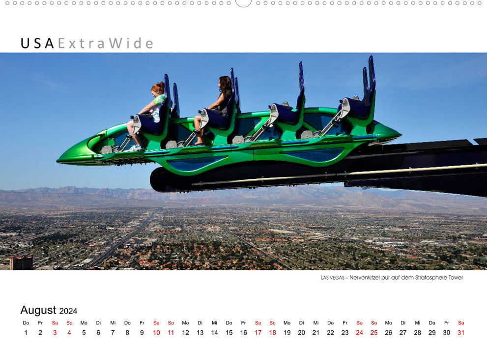 Impressionen aus LAS VEGAS Panoramabilder (CALVENDO Premium Wandkalender 2024)