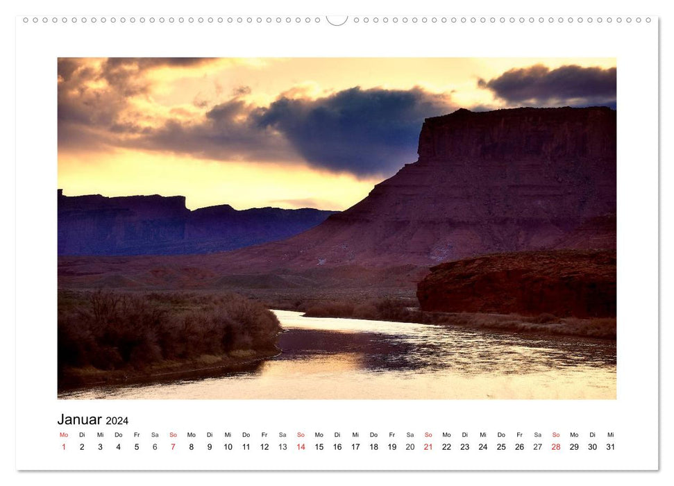 Impressions du fleuve Colorado (calendrier mural CALVENDO 2024) 
