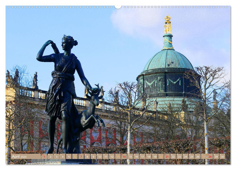 Rund ums Neue Palais - Potsdam (CALVENDO Premium Wandkalender 2024)