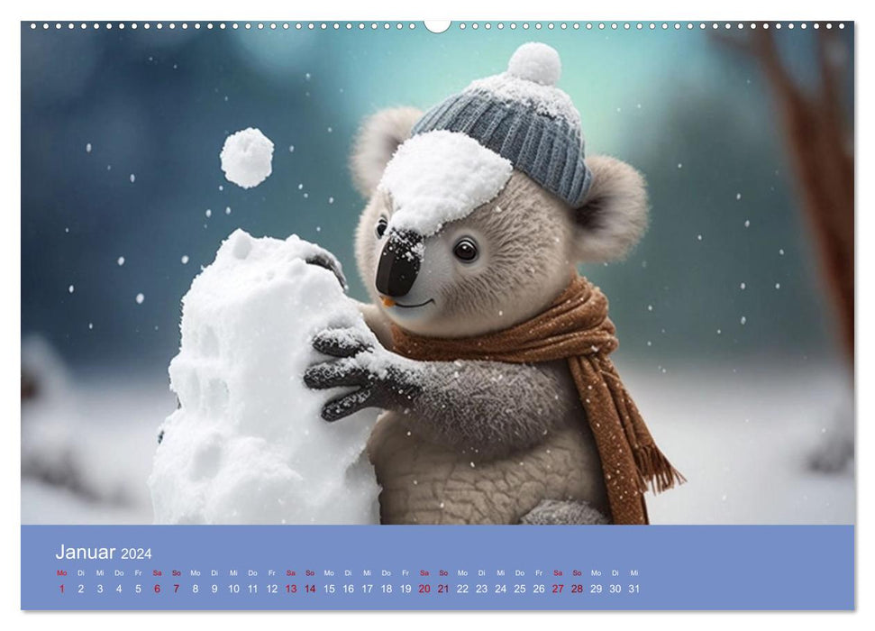 Die Koalas sind los! Ein Jahr voller Bärenspaß (CALVENDO Wandkalender 2024)