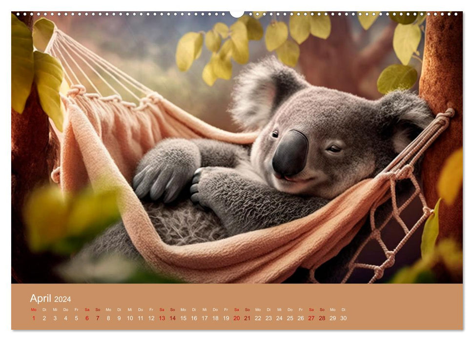 Die Koalas sind los! Ein Jahr voller Bärenspaß (CALVENDO Wandkalender 2024)