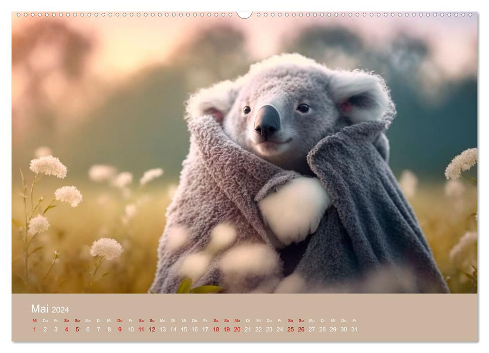 Die Koalas sind los! Ein Jahr voller Bärenspaß (CALVENDO Wandkalender 2024)