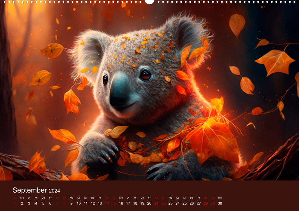 Die Koalas sind los! Ein Jahr voller Bärenspaß (CALVENDO Wandkalender 2024)