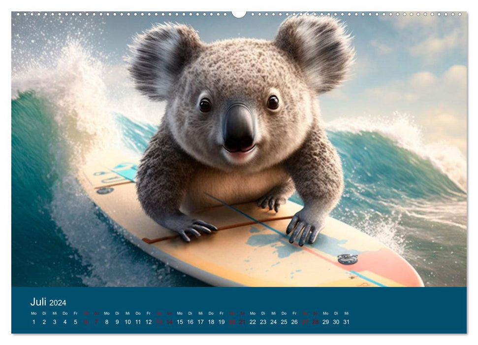 Die Koalas sind los! Ein Jahr voller Bärenspaß (CALVENDO Premium Wandkalender 2024)