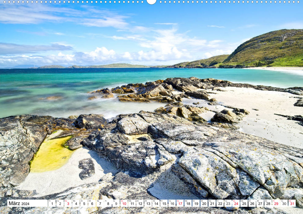 Outer Hebrides - Scottish dream beaches and coasts (CALVENDO wall calendar 2024) 