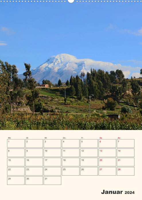 Équateur – Planificateur de rendez-vous (Calvendo Premium Wall Calendar 2024) 