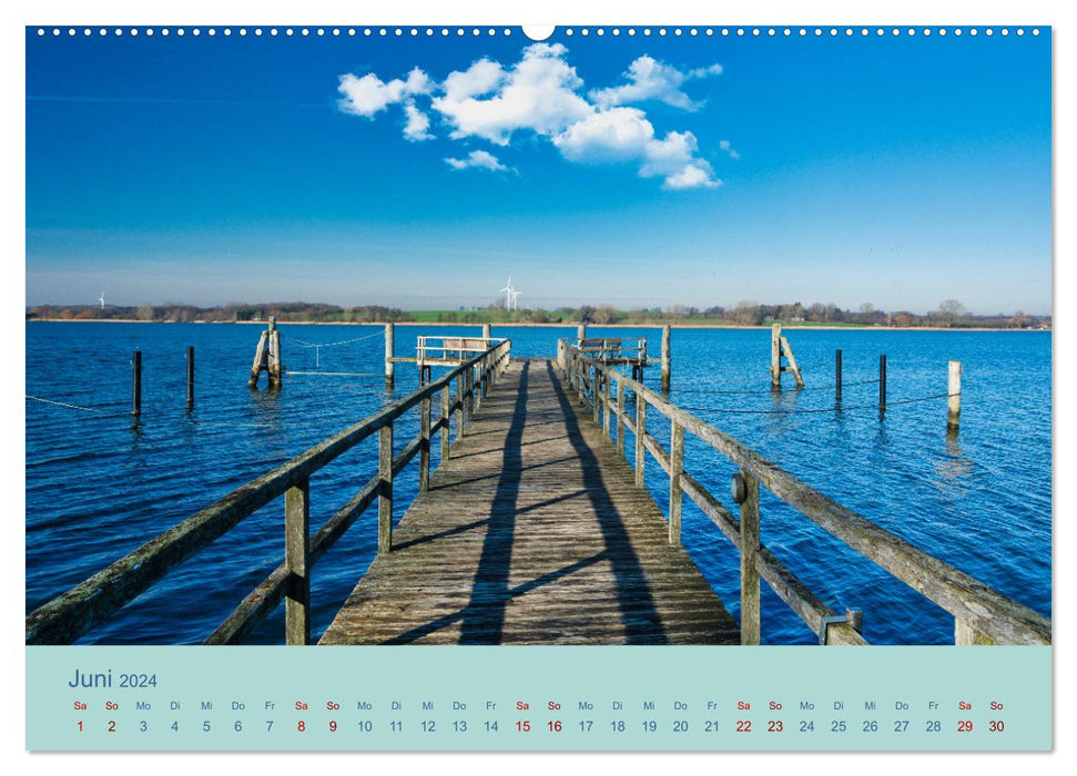 Stille an der Schlei und Ostsee (CALVENDO Premium Wandkalender 2024)