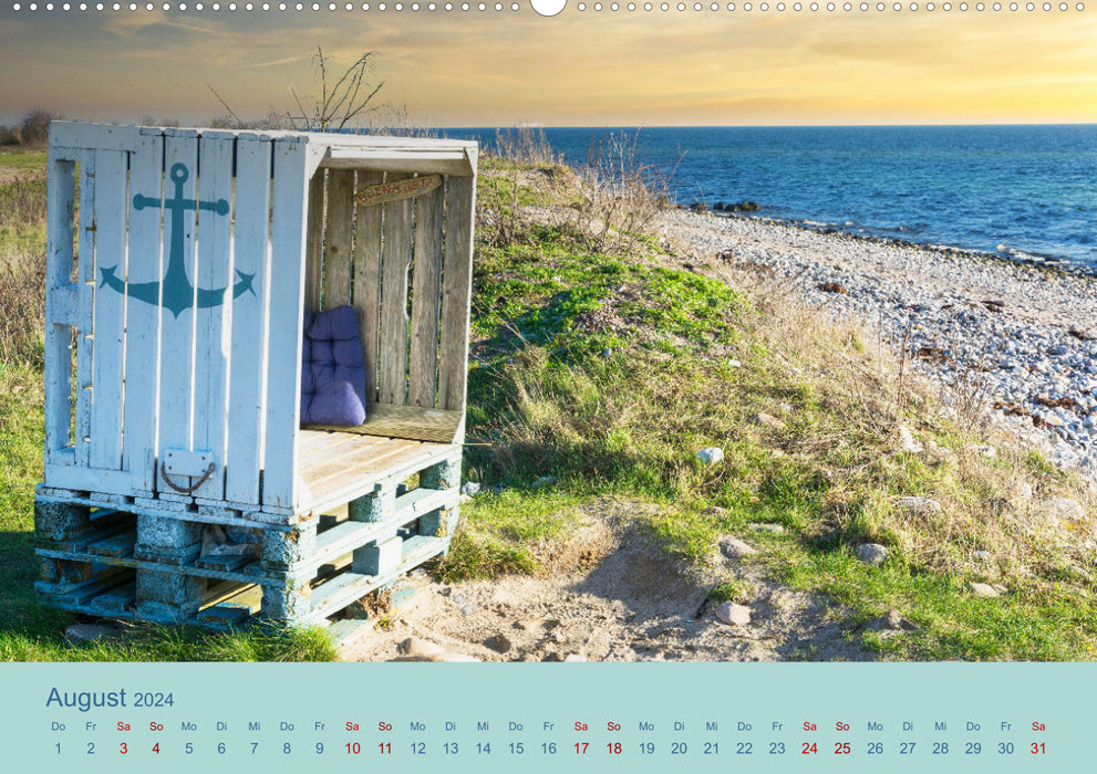 Stille an der Schlei und Ostsee (CALVENDO Premium Wandkalender 2024)