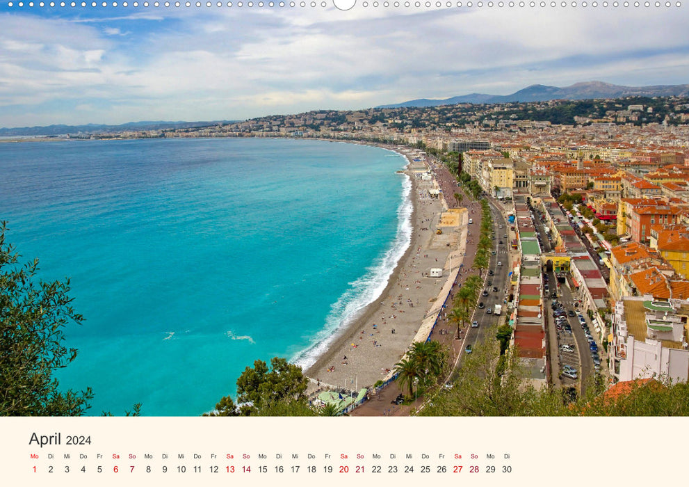 Wunderschöne Côte d'Azur (CALVENDO Wandkalender 2024)