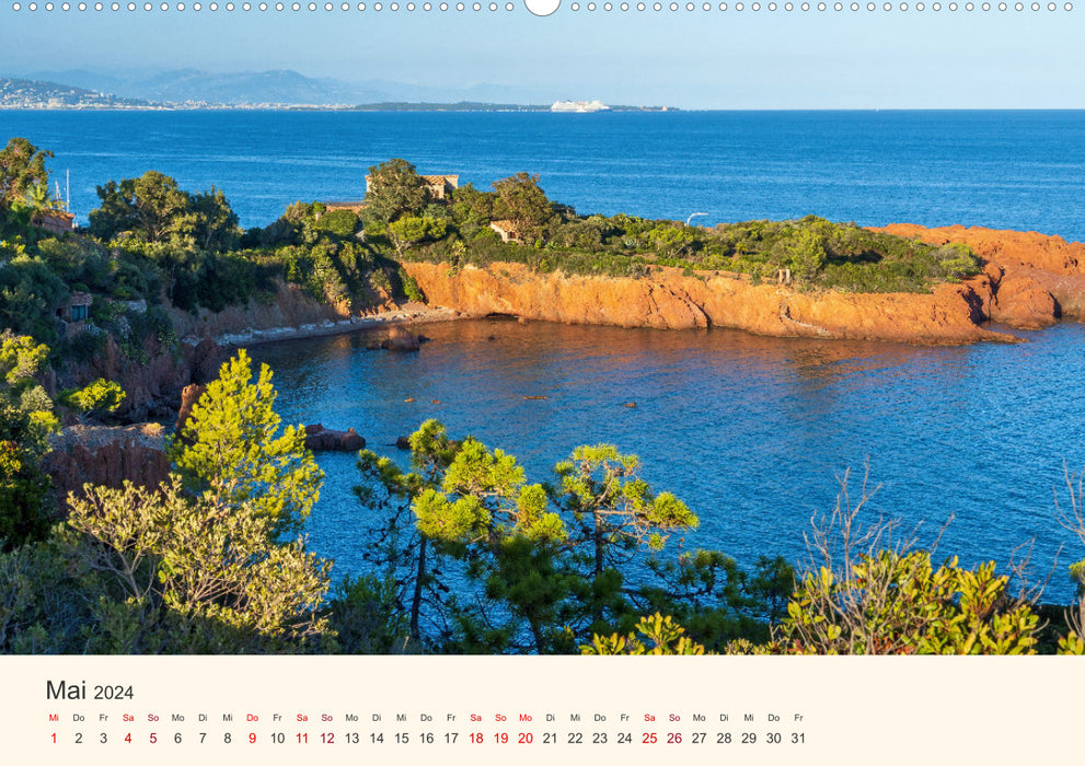 Wunderschöne Côte d'Azur (CALVENDO Premium Wandkalender 2024)