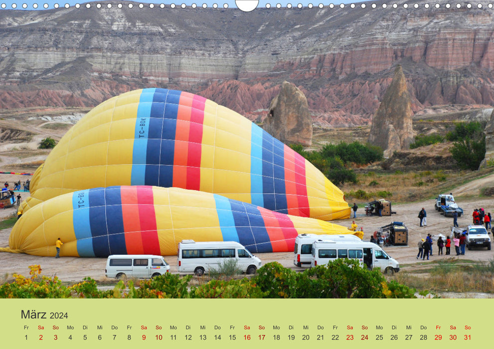 Ballonfahrt in Kappadokien (CALVENDO Wandkalender 2024)