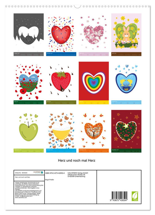Herz und noch mal Herz (CALVENDO Premium Wandkalender 2024)