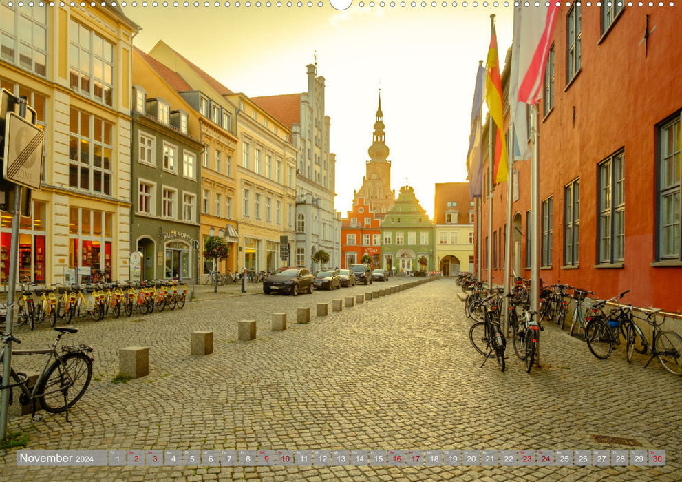 A look at the Hanseatic city of Greifswald (CALVENDO wall calendar 2024) 