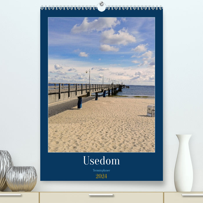 Usedom Ostsee - Terminplaner (CALVENDO Premium Wandkalender 2024)